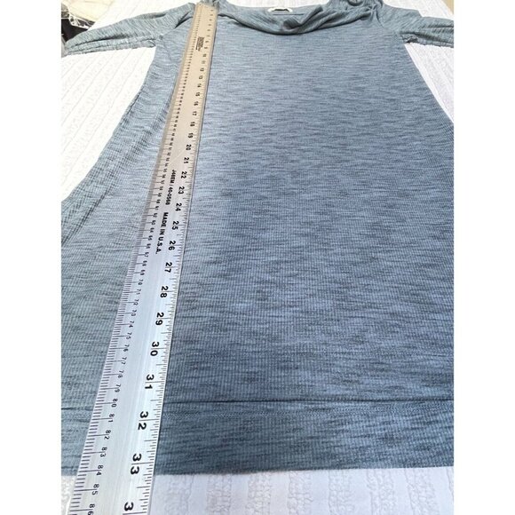 Anthropologie Pure + Good Womens Medium Cowl Neck Jersey Knit Tunic Top Gray - Picture 9 of 9